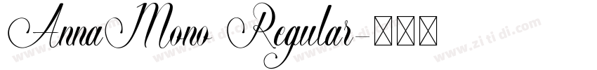 AnnaMono Regular字体转换